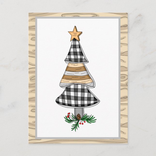 Postal Fiesta del árbol de Navidad de la plantación de ca (Anverso)