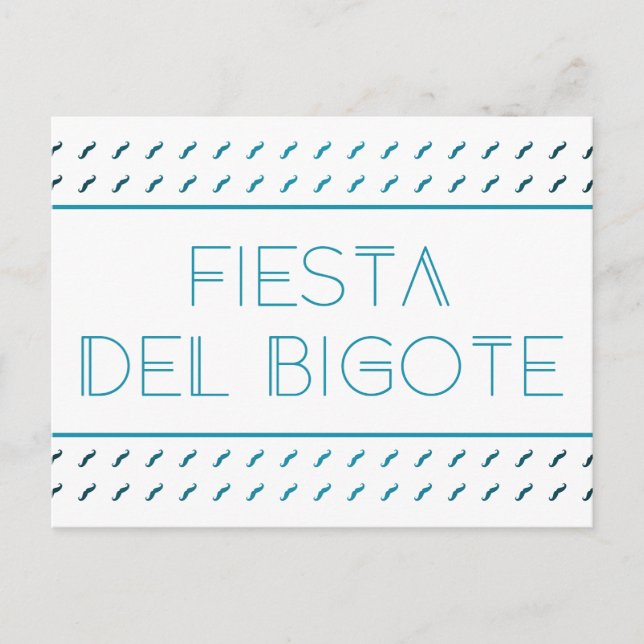 Postal Fiesta Del Bigote (Anverso)