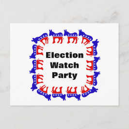 Postal Fiesta del Observador Electoral Demócrata