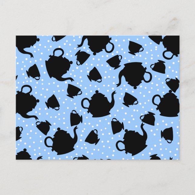 Postal Fiesta del té tambaleante (Anverso)