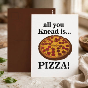 Postal Fiesta Divertida de Pizza con Pepperoni