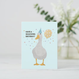 Postal Fiesta Duck Pun: Que tengas un cumpleaños temible