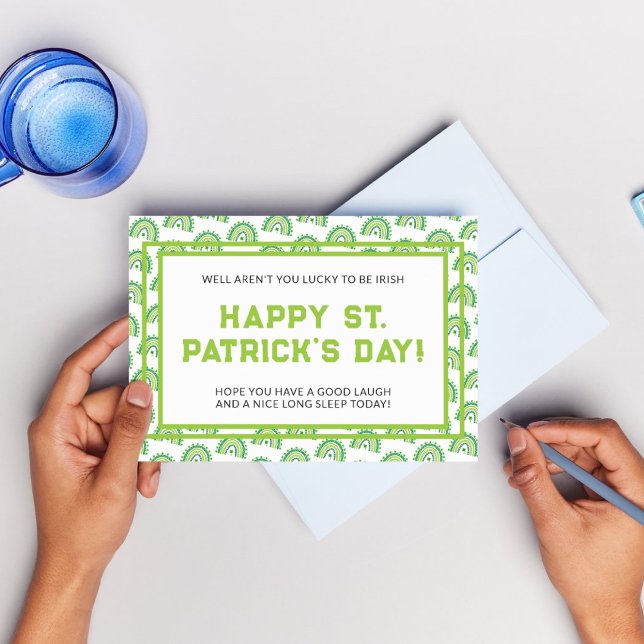 Postal Fiesta elegante del Día de San Patricio (Elegant St. Patrick's Day Party Postcard
)