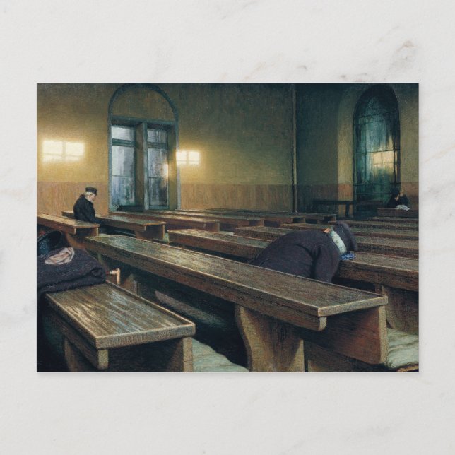 Postal Fiesta en el Pio Albergo Trivulzio, 1892 (Anverso)