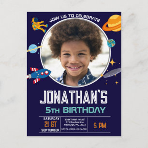 Postal Fiesta espacial astronauta