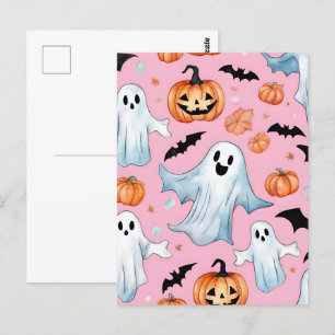 Postal Fiesta Fantasma En Rosa