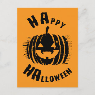 Postal Fiesta Feliz Halloween Calabaza