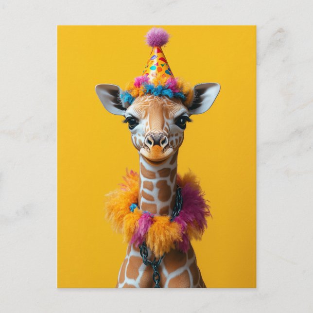 Postal Fiesta Giraffe Extravaganza (Anverso)