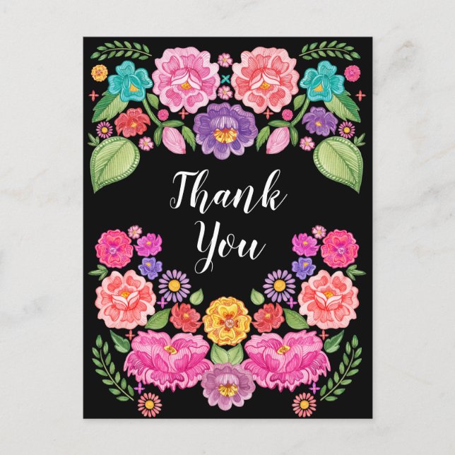 Postal Fiesta Gracias Postcard (Anverso)