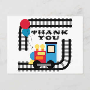 Postal Fiesta Hora Tren de Cumpleaños Gracias Postcard