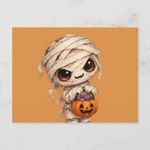 Postal Fiesta infantil de Halloween espeluznante y adorab