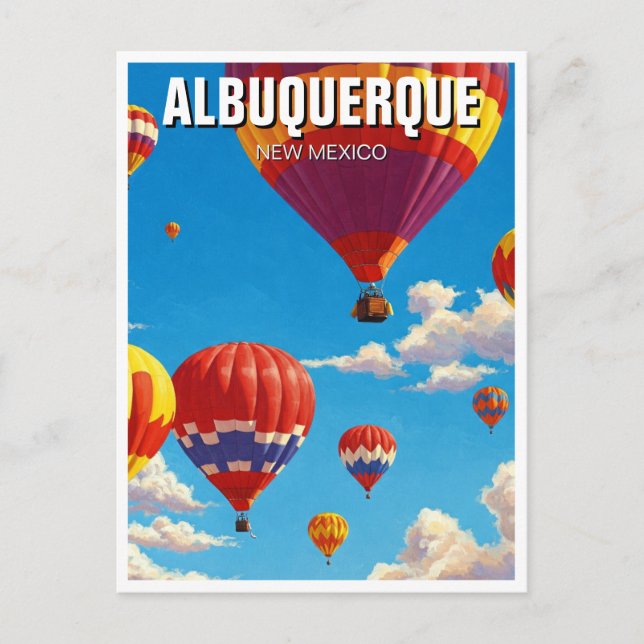 Postal Fiesta internacional de globos de Albuquerque (Anverso)