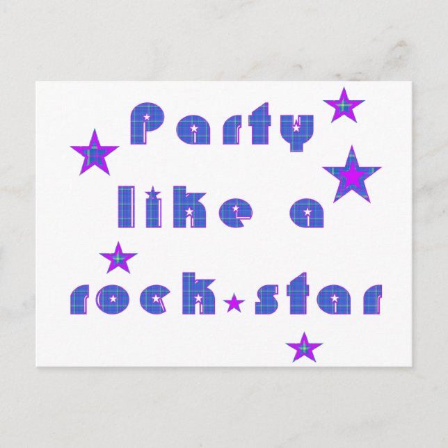 Postal Fiesta Like A RockSTAR (Anverso)