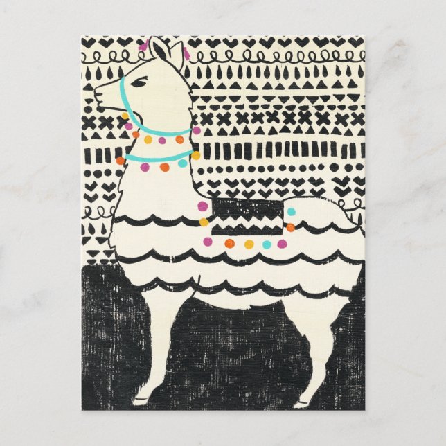 Postal Fiesta Llama (Anverso)