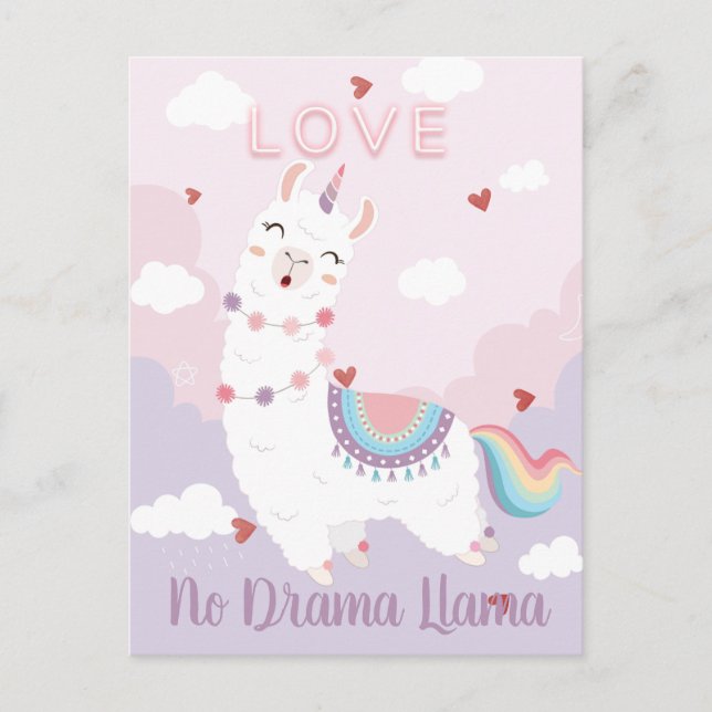 Postal Fiesta Llama (Anverso)