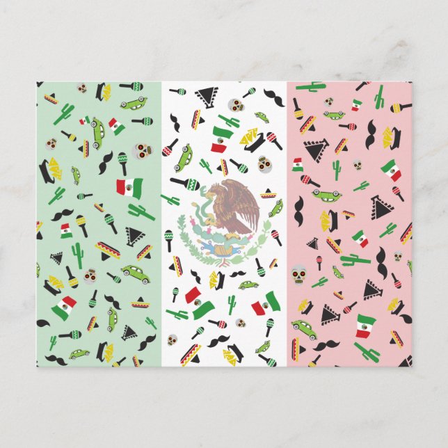 Postal Fiesta mexicana - Pabellón de México (Anverso)