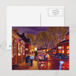 Postal Fiesta nocturno festivo