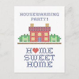 Postal Fiesta para el calentamiento de la casa
