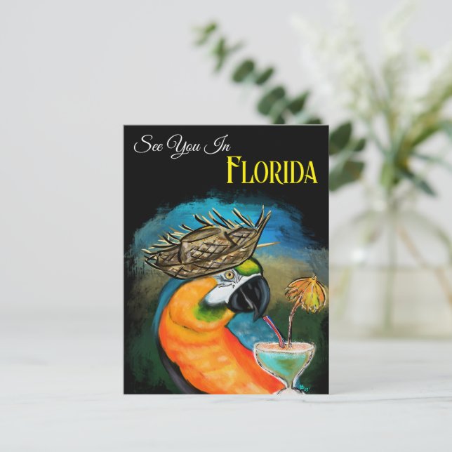 Postal Fiesta Parrots