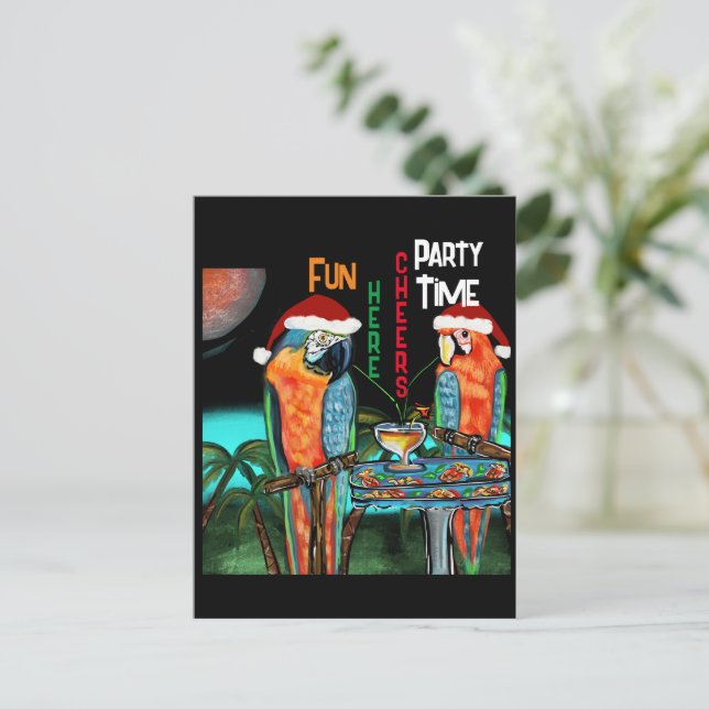 POSTAL FIESTA PARROTS (Anverso de pie)