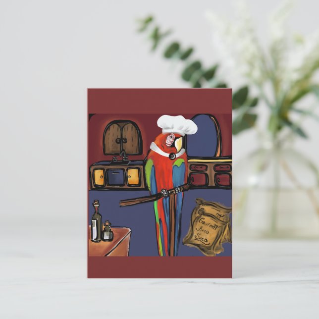 POSTAL FIESTA PARROTS (Anverso de pie)