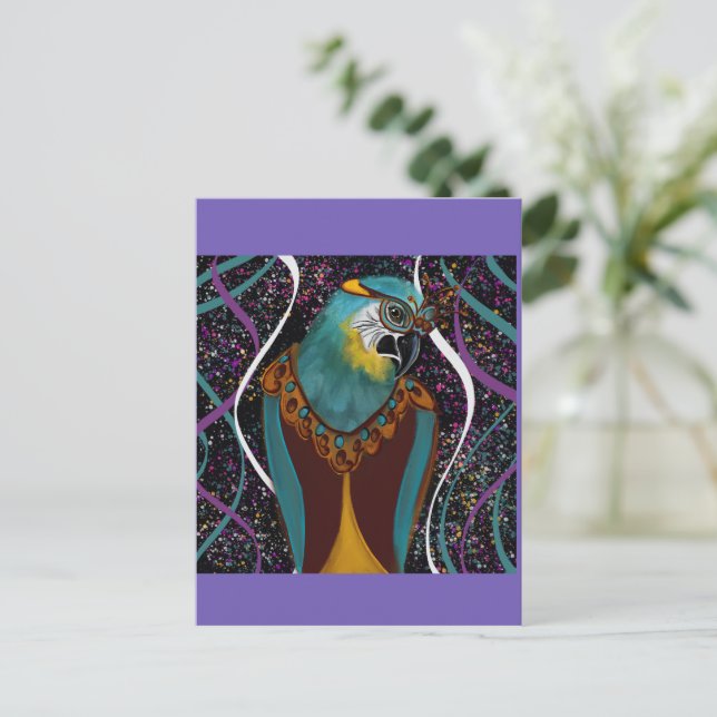 POSTAL FIESTA PARROTS (Anverso de pie)