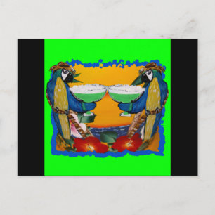 Postal Fiesta Parrots