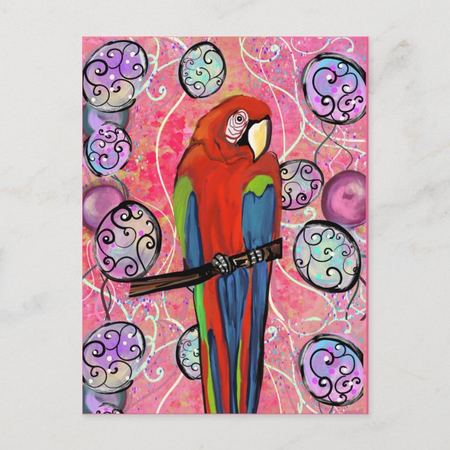 POSTAL FIESTA PARROTS (Anverso)