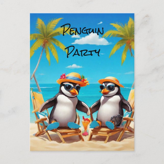 Postal Fiesta Penguin (Anverso)