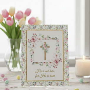 Postal Fiesta Religiosa de Pascua Cristiana Él ha Resucit