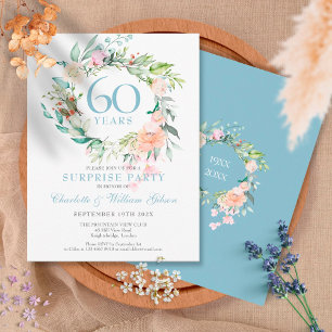 Postal Fiesta Sorpresa 60 Aniversario Guirnalda de Rosas