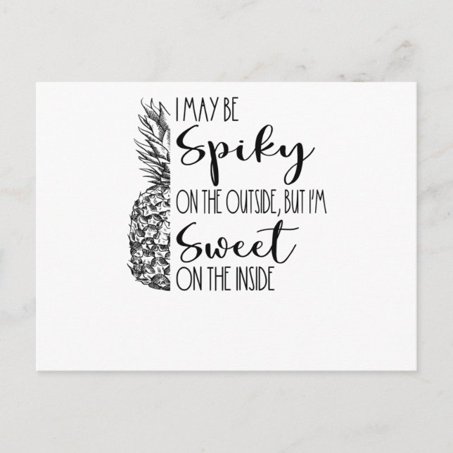 Postal Fiesta tropical hawaiana Pineapple dice verano (Anverso)