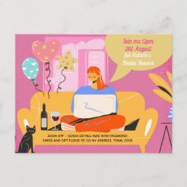 Postal Fiesta virtual Baby Bridal Shower Birthday Grad.