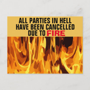 Postal Fiestas en el infierno cancelados debido a postale