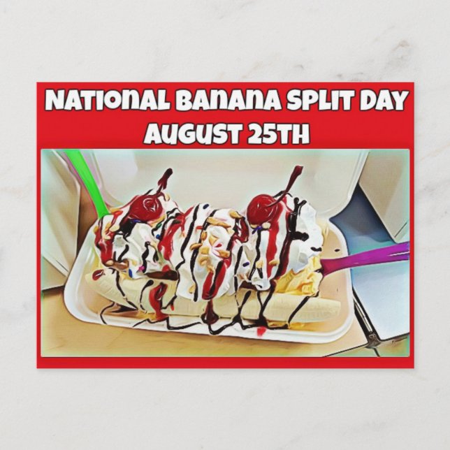 Postal Fiestas por la comida del Día Nacional de la Banan (Anverso)