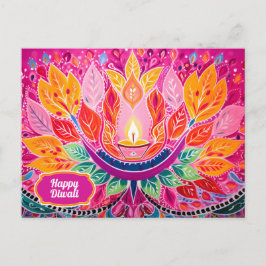 Postal Fiestas Resplandecientes: Una Celebración de Diwal