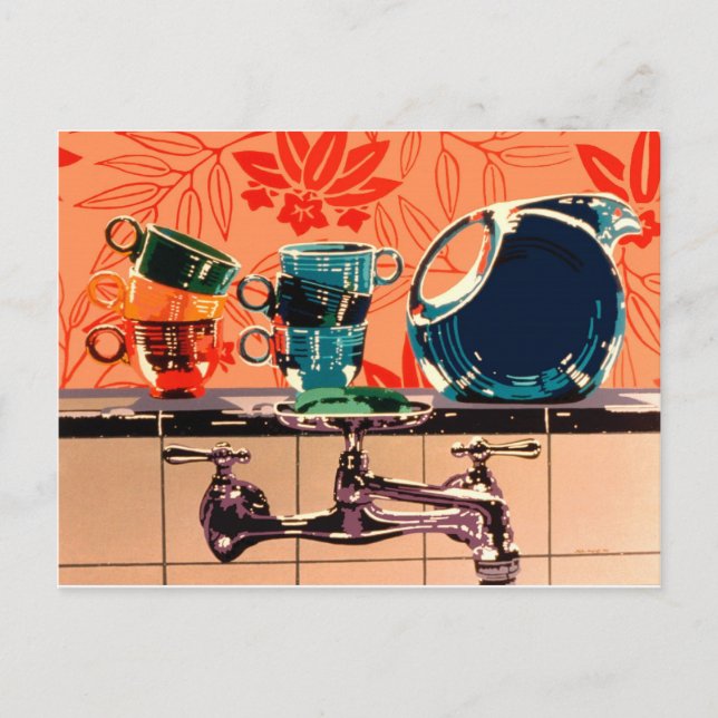 Postal Fiestaware y el Hundimiento de la Cocina (Anverso)