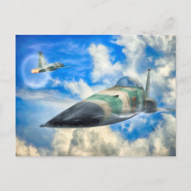 Postal FIGHTER FIGHTER F-5N DEL Tigre II JET "VAMOS SUPER (Anverso)