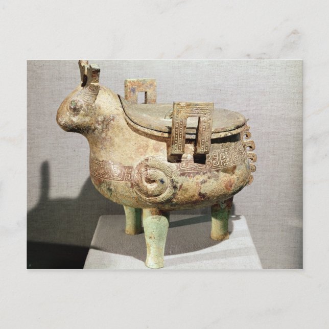 Postal Figura animal 'hsi-ting' (Anverso)