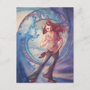 Postal Figura de agua líquida