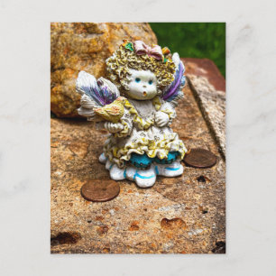 Postal Figura de ángel en el cementerio Red Hill Milledge