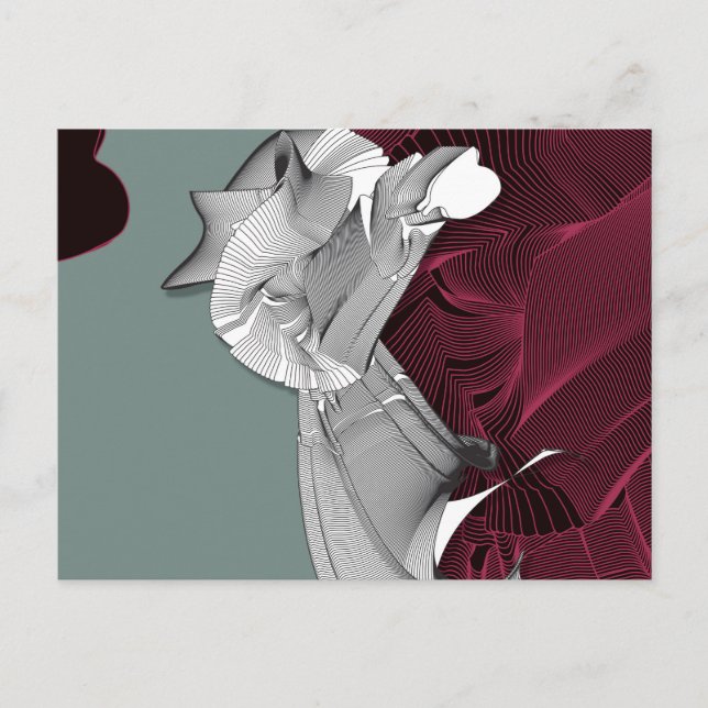 Postal Figura de arte digital (Anverso)