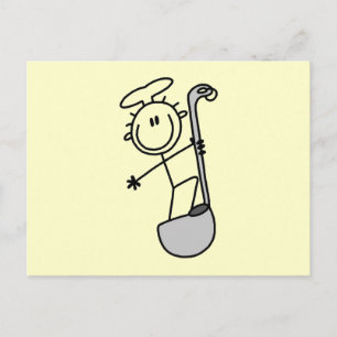 Postal Figura de Palotes Chef con Cucharón