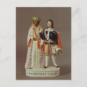 Postal Figura de Staffordshire de Othello e Iago, c.1858