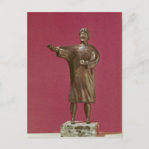 Postal Figura de un hombre con un sagum
