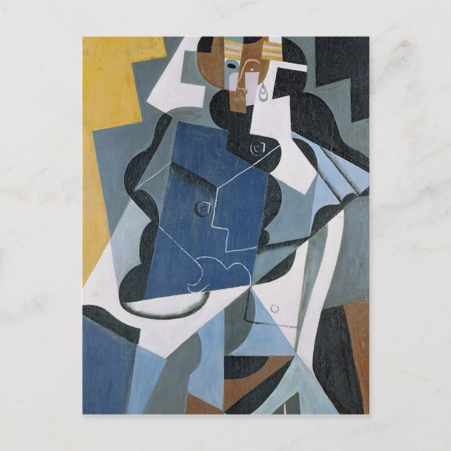 Postal Figura de una mujer, 1917 (Anverso)