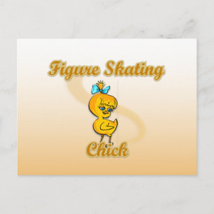 Postal Figure Skating Chick