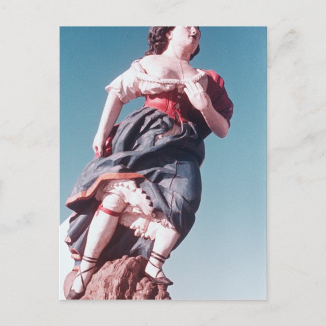 Postal Figurehead desde un barco de vela desconocido (Anverso)