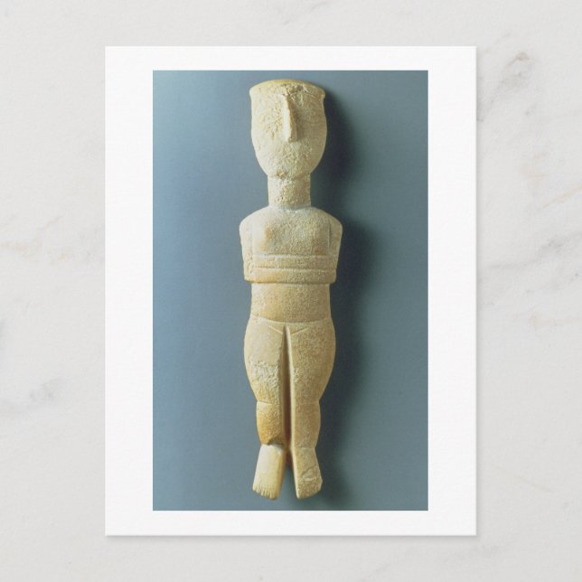 Postal figurina femenina, Cíclada temprana, c.2800-2300 a (Anverso)