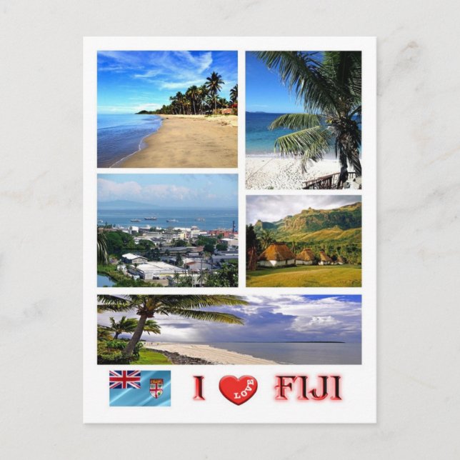 Postal Fiji - I Love - (Anverso)